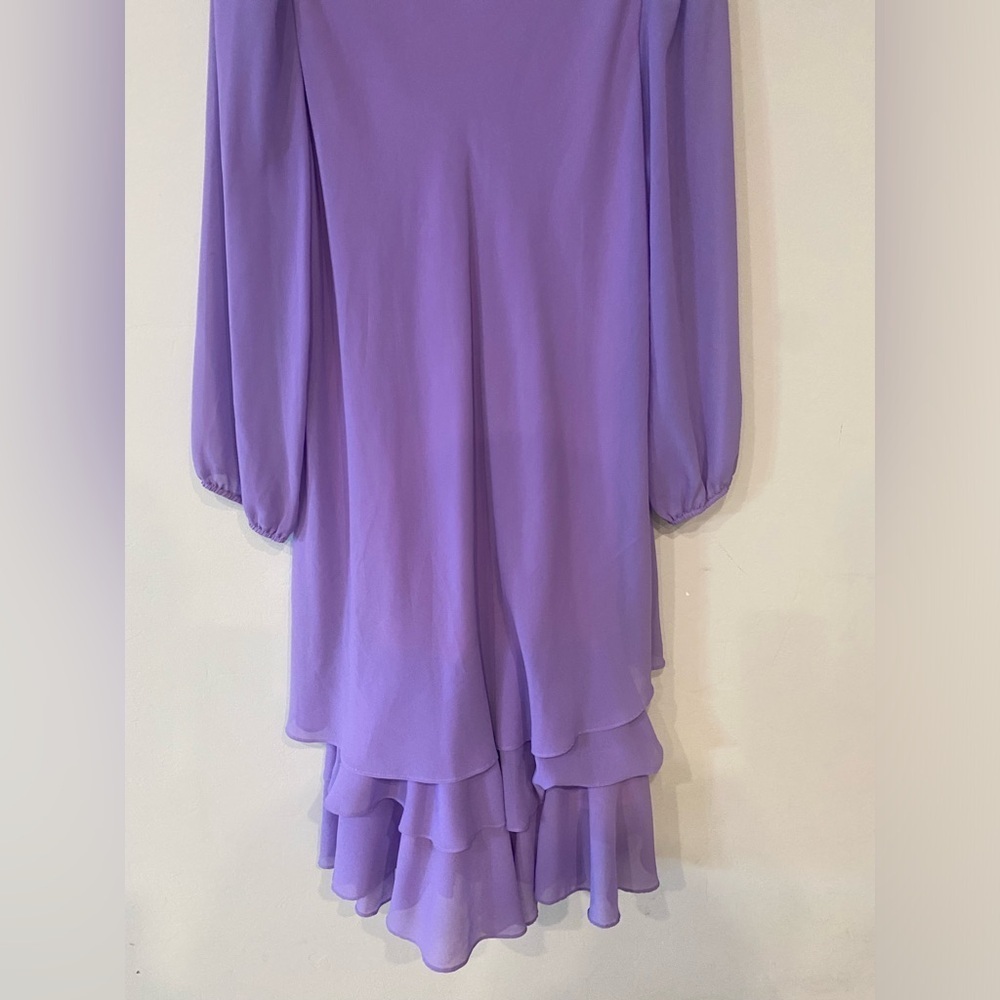 John’s Girl - Purple Tired ruffle midi dress - Picture 7 of 11